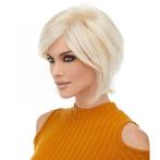Moderne pruik platinablond vlot kort model Raquel, Verzenden, Nieuw