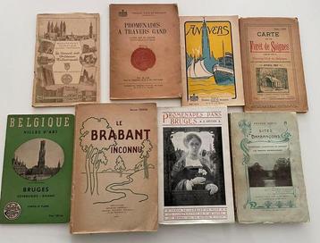 Lot de 8 vieux guides et promenades Belgique, Collections, Enlèvement ou Envoi