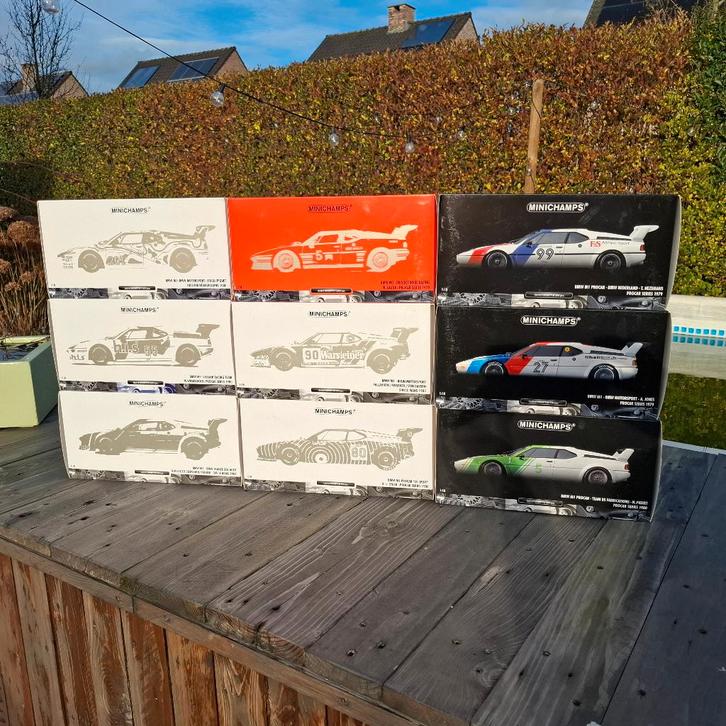 9 x 1/18 Minichamps BMW M1, Hobby & Loisirs créatifs, Voitures miniatures | 1:18, Neuf, Voiture, MiniChamps, Enlèvement ou Envoi