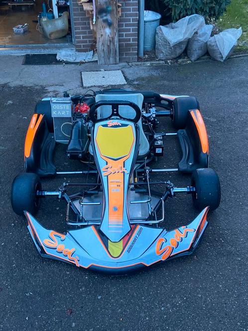 Junior Kart Sodi 2takt 125 cc met rotax Max motor, Sport en Fitness, Karting, Gebruikt, Kart, Ophalen
