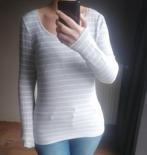 T-shirt Grijs gestreept Lange Mouw M, Kleding | Dames, T-shirts, Maat 38/40 (M), Verzenden, Nieuw, Lange mouw