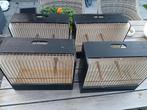 4 Tt kooien, Dieren en Toebehoren, Ophalen, Nieuw, Hout, Vogelkooi