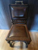 6 Oude massieve stoelen, Huis en Inrichting, Stoelen, Ophalen, Gebruikt, Bruin, Rustiek