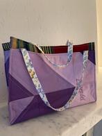 Quilt Tas met Borduurwerk Lavendel., Handtassen en Accessoires, Tassen | Damestassen, Nieuw, Ophalen