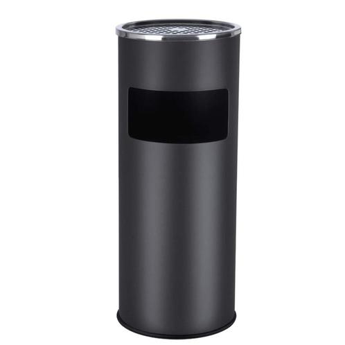 Poubelle 30L en Acier Inoxydable avec Cendrier, Huis en Inrichting, Woonaccessoires | Prullenbakken, Nieuw, Inox, 50 tot 75 cm