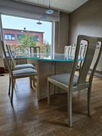 tafel met stoelen, Huis en Inrichting, Tafels | Eettafels, Ophalen, Glas