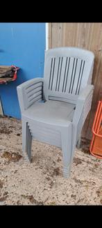 6 chaises de jardin marque trendy gris, Comme neuf, Enlèvement ou Envoi
