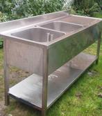 Speeltafel / spoelbak dubbel rvs inox horeca 70x180, Ophalen