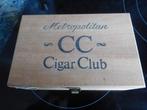 Metropolitan Cigar Club Seleccion houten sigarenkist, Gebruikt, Ophalen of Verzenden, Luciferdoosjes of -merken