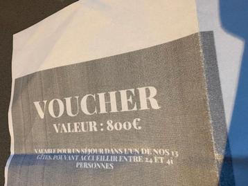 Bon de 800 Eur Gîtes Lodomez pour 24pers/Ardennes Belges  beschikbaar voor biedingen