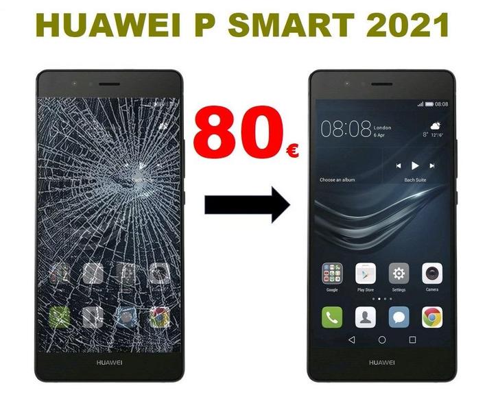 Réparation écran Huawei P Smart 2021 pas cher Bruxelles 80€, Telecommunicatie, Mobiele telefoons | Toebehoren en Onderdelen, Overige merken