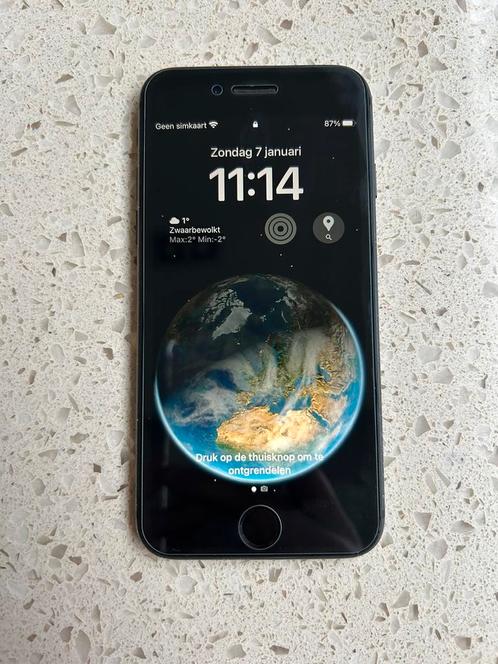 iPhone 8 zwart 64gb + vele accessoires, Télécoms, Téléphonie mobile | Apple iPhone, Utilisé, 64 GB, Sans abonnement, Avec simlock (verrouillage SIM)
