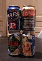 Belgische bierblikken: 2x Maes, Palm, Stella Artois, Enlèvement ou Envoi, Comme neuf