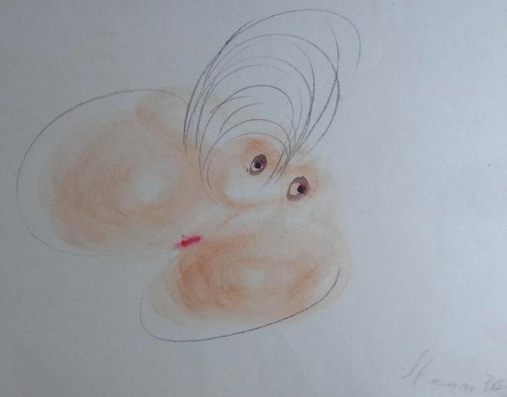 ROBERT STENNE / HOOFD / ORIGINEEL WERK / 55x73cm / SIG, Antiquités & Art, Art | Dessins & Photographie, Enlèvement ou Envoi