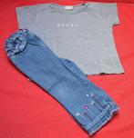 134/1. Pantalon jean's +1 T-shirt pour fille de 3/4 ans, Meisje, Ophalen of Verzenden, Broek, Zo goed als nieuw