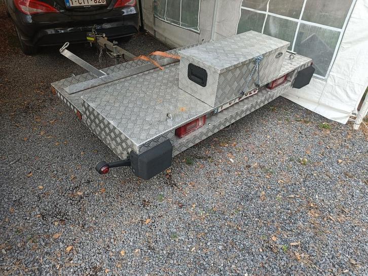 Aanhangwagen ongeremd remork voor motto scooter fietsem, Auto diversen, Aanhangers en Bagagewagens, Zo goed als nieuw, Ophalen of Verzenden