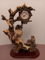 Horloge à quartz avec hiboux, Antiquités & Art, Curiosités & Brocante, Enlèvement ou Envoi