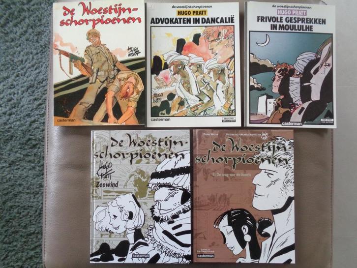 De Woestijnschorpioenen (H. Pratt) - 5 albums (V1-V5), Boeken, Stripverhalen, Ophalen of Verzenden