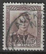 Nieuw Zeeland 1957 - Yvert 290 - Koning George VI - 9 p (ST), Postzegels en Munten, Postzegels | Oceanië, Verzenden, Gestempeld
