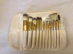 Zachte make-upborstels in etui, Ophalen of Verzenden, Nieuw, Beige