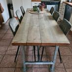 Steigerhouten tafel, Huis en Inrichting, Ophalen, 200 cm of meer, 50 tot 100 cm, Zo goed als nieuw