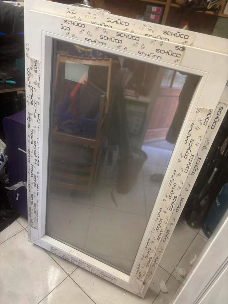 Schüco Raam dubbel glas secure, Doe-het-zelf en Bouw, Glas en Ramen, Nieuw, Gevelraam of Ruit, 120 tot 160 cm, 80 tot 120 cm