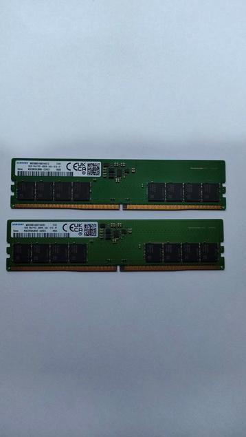 RAM DDR5 2 X 16   -32   4800B  Samsung pc gaming sans RGB beschikbaar voor biedingen
