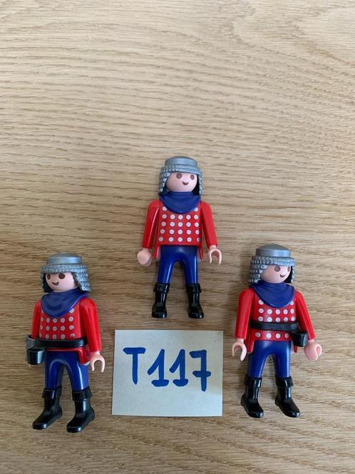 PLAYMOBIL T117 - LOT 3 RIDDERS, Kinderen en Baby's, Speelgoed | Playmobil, Nieuw, Los Playmobil, Ophalen of Verzenden