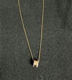 Collier or 18 carat et diamands, Bijoux, Sacs & Beauté, Enlèvement ou Envoi, Comme neuf, Or, Or