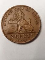 Prachtige munt 2 centiem leopold 2 van 1905 frans, Postzegels en Munten, Munten | België, Ophalen of Verzenden, Losse munt