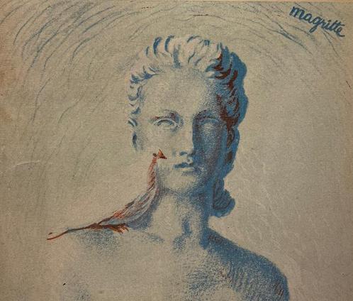 Magritte - Illustration couverture - Haute pression - 1945, Antiquités & Art, Art | Lithographies & Sérigraphies, Enlèvement ou Envoi