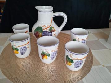 Vintage wijn / Sangria set beschikbaar voor biedingen