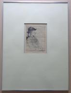 DRIES VAN DEN BROECK / MEISJESPORTRET / ETS / 61x45cm KADER, Antiek en Kunst, Ophalen of Verzenden