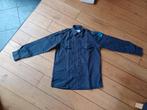Blauw uniformhemd in 100% Katoen (Maat 38/S) + FOS badge, Ophalen, Gebruikt