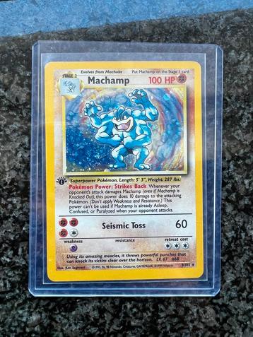 1st edition machamp holo, Enlèvement, Comme neuf