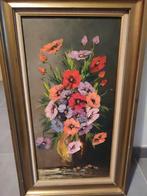 Peinture originale signée par N. Verheyden, art floral, Antiek en Kunst, Ophalen