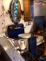 Prachtige antieke badkamerset uit de oudheid, Antiek en Kunst, Antiek | Spiegels, Ophalen, Rechthoekig, 50 tot 100 cm, 150 tot 200 cm