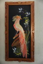 Décoration murale oiseau cadre en bois, Comme neuf, Enlèvement