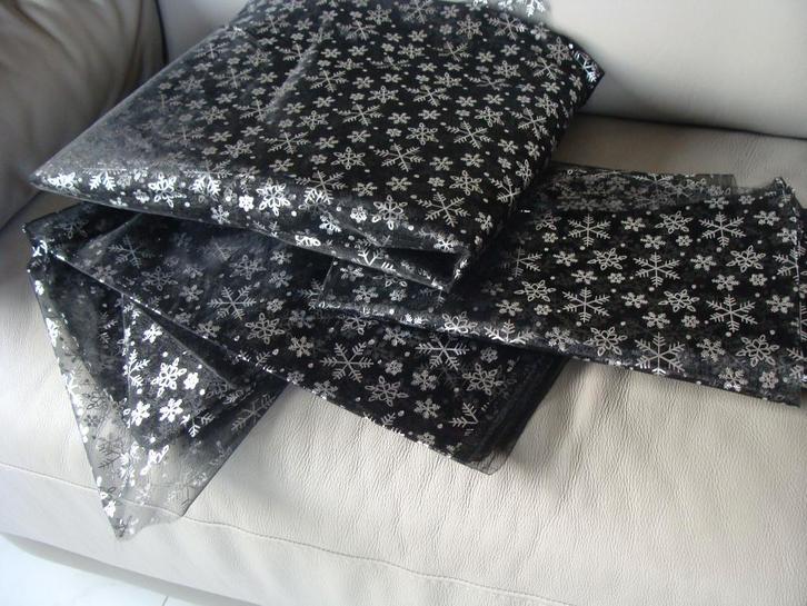 3 coupons tissus organza en tout 4,86 m , neuf, Hobby en Vrije tijd, Stoffen en Lappen, Nieuw, Satijn of Zijde, 120 cm of meer