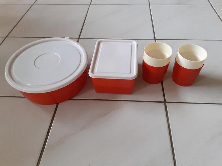 Kampeer-/picknick servies, Maison & Meubles, Cuisine | Vaisselle, Comme neuf, Autres types, Uni, Autres matériaux, Enlèvement ou Envoi