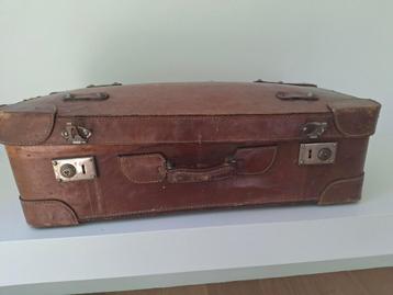 Valise cuir ancienne, Antiquités & Art, Enlèvement