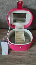 Juwelen doosje Nieuw, Ophalen of Verzenden, Nieuw, Roze, Met spiegeltje(s)