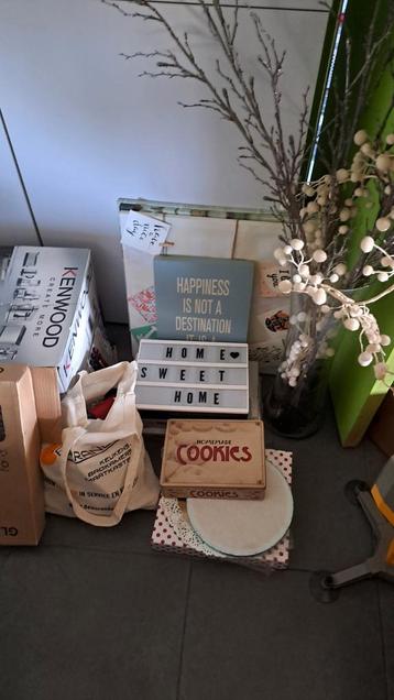 Lot Decoratie en bakspullen, Enlèvement