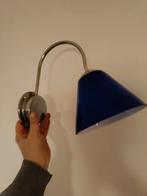 Heel mooie blauwe glazen Wandlampjes, Huis en Inrichting, Lampen | Wandlampen, Gebruikt, Ophalen of Verzenden