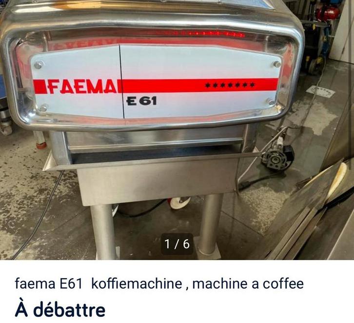 faema  koffiemachine E61, Zakelijke goederen, Horeca | Keukenapparatuur, Koffie en Espresso, Gebruikt, Ophalen of Verzenden