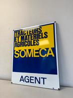 SOMECA trekkers emaille reclamebord, Ophalen of Verzenden, Gebruikt, Reclamebord