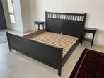 Bed Hemnes King Size, Huis en Inrichting, Slaapkamer | Bedden, Overige maten, Bruin, 220 cm, Zo goed als nieuw