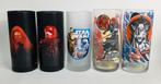 Star Wars Lot van 5 vintage drinkglazen glazen, Glas@info.com, Enlèvement ou Envoi, Comme neuf, Glas