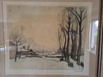 Schilderij winter landschap Saverys, Enlèvement