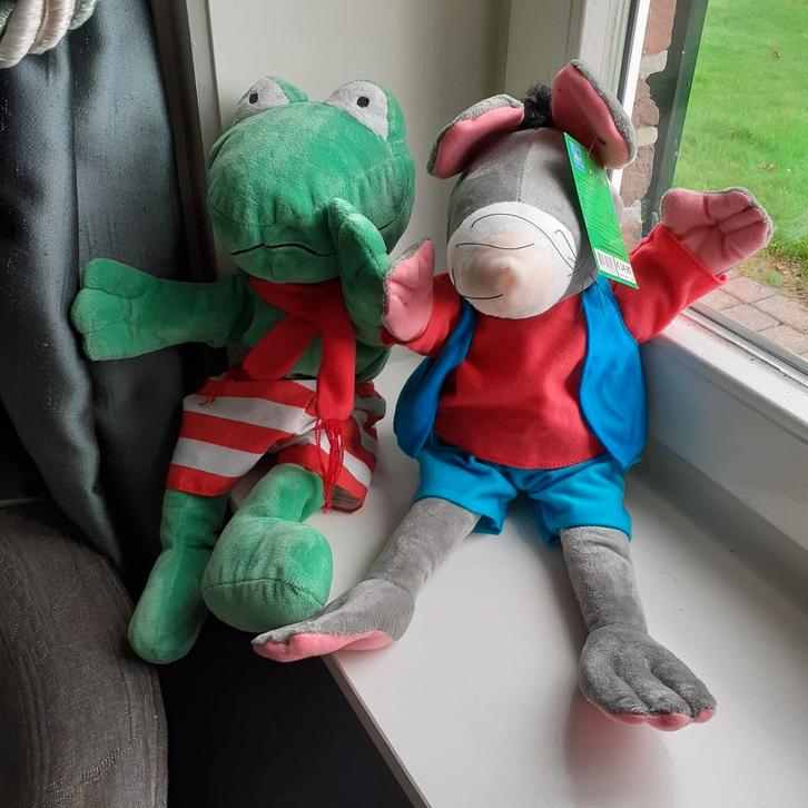 Kikker en rat van Max Velthuijs, Verzamelen, Poppen, Zo goed als nieuw, Ophalen of Verzenden